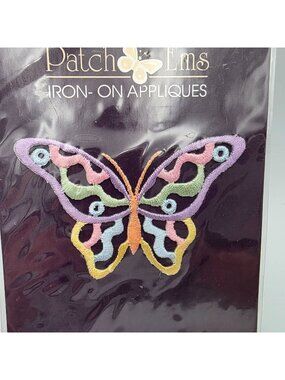 Patch Ems Butterfly Pastel Lavender Iron-On Applique By Hirschberg Schutz